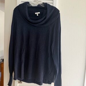 Joie Dark Blue Cowl Neck Sweater